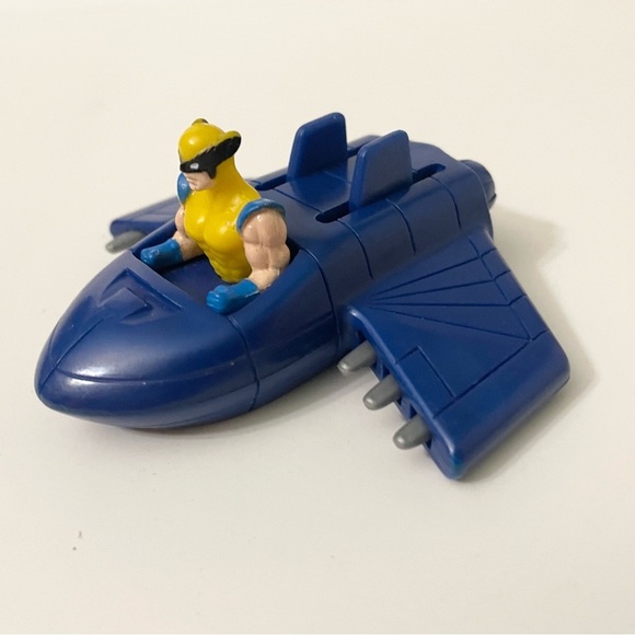 1996 Marvel X-Men Wolverine Blue Plastic Toy Vehicle - Picture 11 of 12